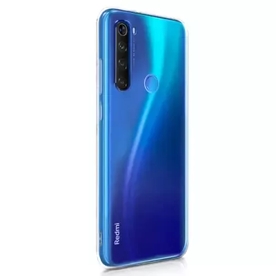 Microsonic Xiaomi Redmi Note 8T Kılıf Transparent Soft Beyaz