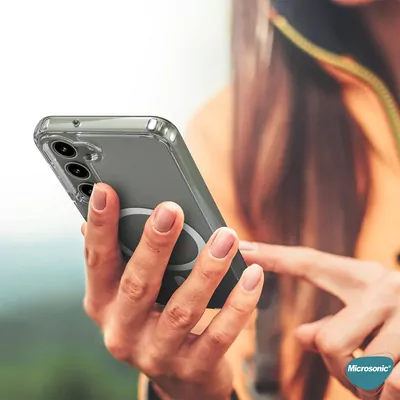 Microsonic Samsung Galaxy A16 Kılıf MagSafe Clear Sararmaz Şeffaf