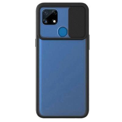 Microsonic Realme C25 Kılıf Slide Camera Lens Protection Siyah