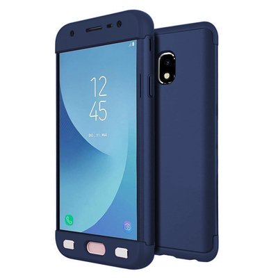 Microsonic Samsung Galaxy J5 Pro Kılıf Double Dip 360 Protective AYS Lacivert