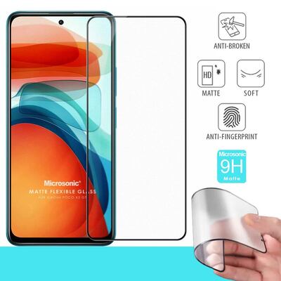 Microsonic Xiaomi Poco X3 GT Seramik Matte Flexible Ekran Koruyucu Siyah