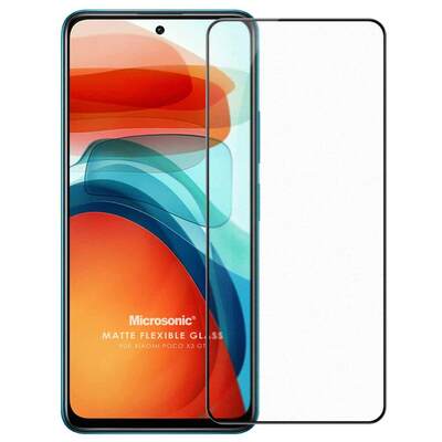 Microsonic Xiaomi Poco X3 GT Seramik Matte Flexible Ekran Koruyucu Siyah