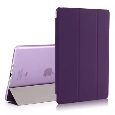 Microsonic Apple iPad 9.7 2017 (A1822-A1823) Smart Case ve arka Kılıf Mor