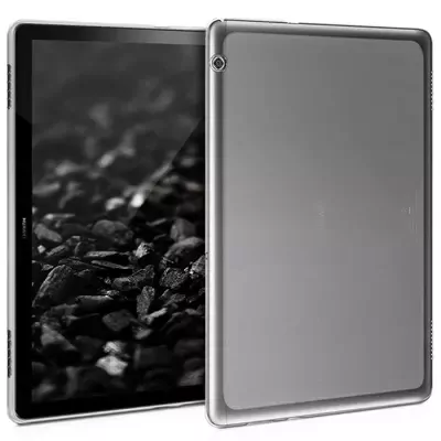 Microsonic Huawei MediaPad T5 10'' Kılıf Transparent Soft Beyaz