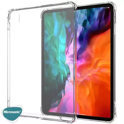 Microsonic Apple iPad Pro 12.9'' 2021 5. Nesil Kılıf (A2378-A2461-A2379-A2462) Shock Absorbing Şeffaf