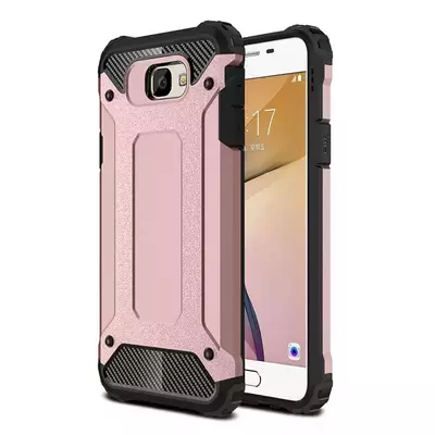 Microsonic Samsung Galaxy J7 Prime 2 Kılıf Rugged Armor Rose Gold