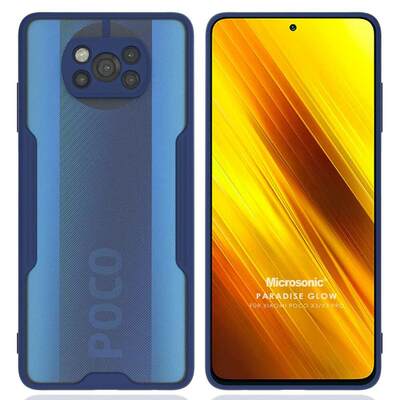 Microsonic Xiaomi Poco X3 NFC Kılıf Paradise Glow Lacivert