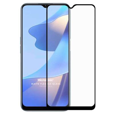 Microsonic Oppo A16 Seramik Matte Flexible Ekran Koruyucu Siyah