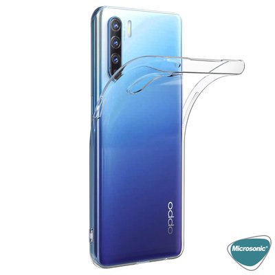 Microsonic Oppo Reno 3 Kılıf Transparent Soft Beyaz