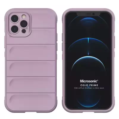 Microsonic Apple iPhone 12 Pro Max Kılıf Oslo Prime Lila