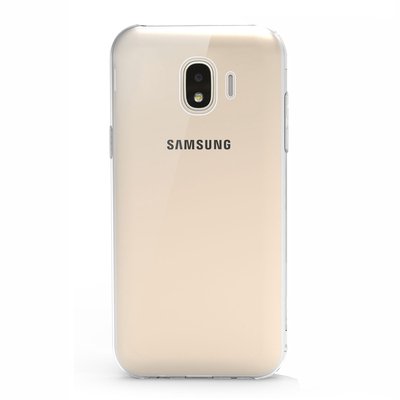 Microsonic Samsung Galaxy J4 Kılıf Transparent Soft Beyaz