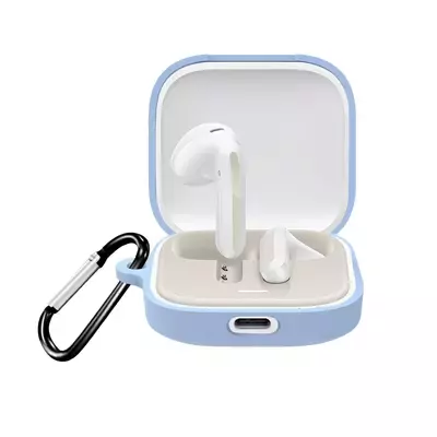Microsonic Xiaomi Redmi Buds 6 Kılıf Askılı Mat Silikon Mavi
