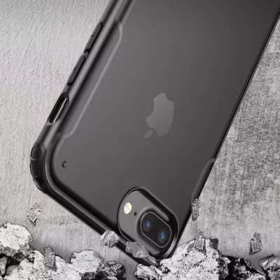 Microsonic Apple iPhone 8 Plus Kılıf Frosted Frame Kırmızı