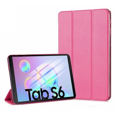 Microsonic Samsung Galaxy Tab S6 T860 Smart Case Kapaklı Kılıf Pembe