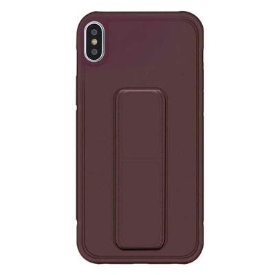 Microsonic Apple iPhone XS Max Kılıf Hand Strap Mor