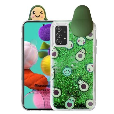 Microsonic Samsung Galaxy A52s Kılıf Cute Cartoon Avakado