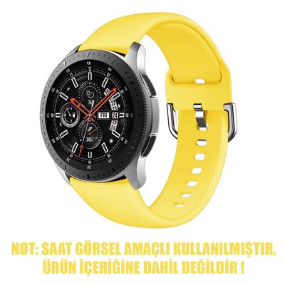 Microsonic Xiaomi Amazfit GTR 47mm Silikon Kordon Sarı