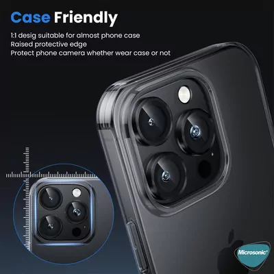 Microsonic TECNO Spark 30 5G Tekli Kamera Lens Koruma Camı Siyah