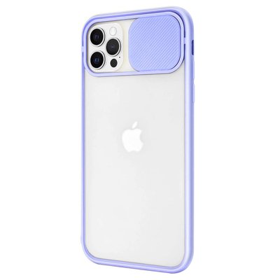 Microsonic Apple iPhone 12 Pro Kılıf Slide Camera Lens Protection Lila