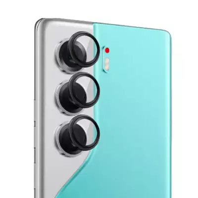 Microsonic TECNO Camon 40 Pro Tekli Kamera Lens Koruma Camı Siyah