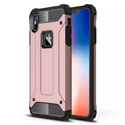 Microsonic Apple iPhone XS Max (6.5'') Kılıf Rugged Armor Rose Gold