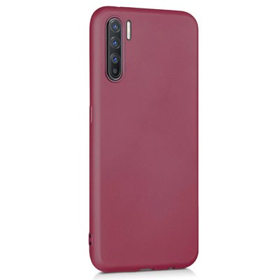 Microsonic Oppo Reno 3 Kılıf Matte Silicone Mor