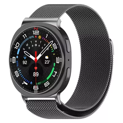 Microsonic Samsung Galaxy Watch 8 44mm Milanese Loop Kordon Siyah