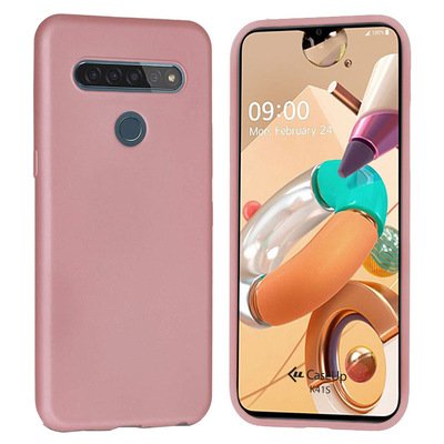 CaseUp LG K41S Kılıf Matte Surface Rose Gold