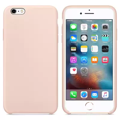 Microsonic Apple iPhone 6S Plus Kılıf Liquid Lansman Silikon Kum Pembesi