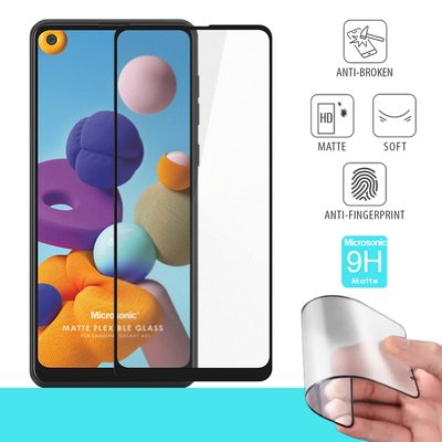 Microsonic Samsung Galaxy A21s Matte Flexible Ekran Koruyucu Siyah