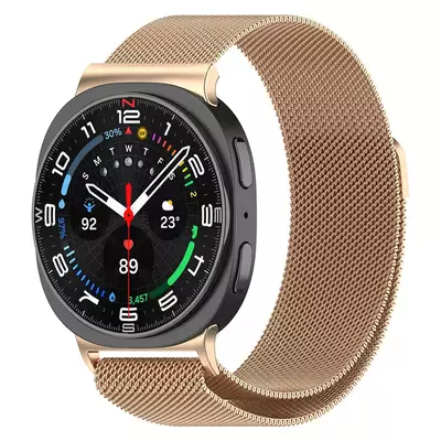 Microsonic Samsung Galaxy Watch 8 44mm Milanese Loop Kordon Rose Gold