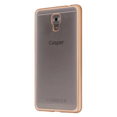 Microsonic Casper Via A1 Plus Kılıf Skyfall Transparent Clear Gold