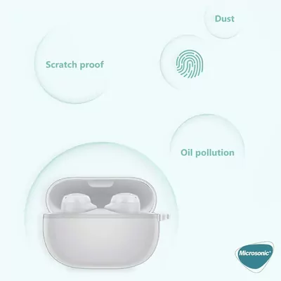 Microsonic Xiaomi Redmi Buds 6 Pro Kılıf Transparent Clear Soft Şeffaf