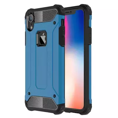 Microsonic Apple iPhone XR (6.1'') Kılıf Rugged Armor Mavi