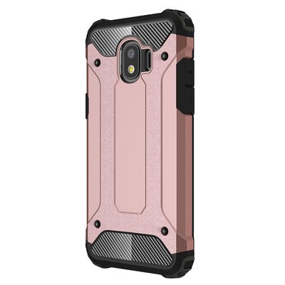 Microsonic Samsung Galaxy J4 Kılıf Rugged Armor Rose Gold