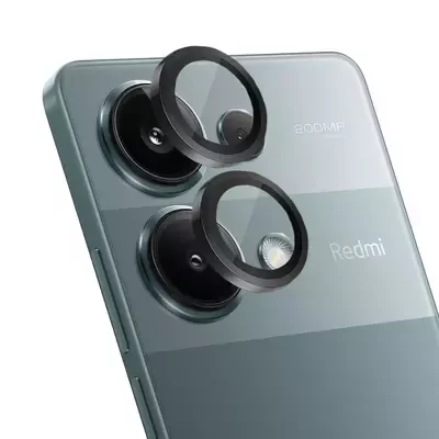 Microsonic Xiaomi Redmi Note 13 Pro 5G Tekli Kamera Lens Koruma Camı Siyah
