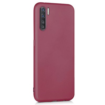 Microsonic Oppo A91 Kılıf Matte Silicone Mor