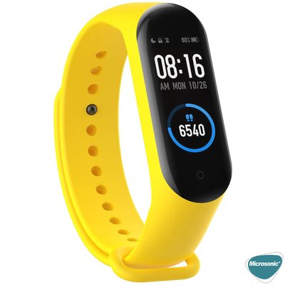 Microsonic Xiaomi Mi Band 5 Silikon Kordon Sarı