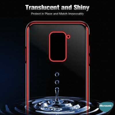 Microsonic Xiaomi Redmi Note 9 Kılıf Skyfall Transparent Clear Siyah