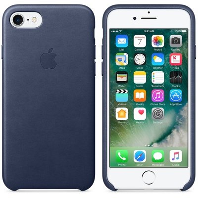 Microsonic Apple iPhone 7 Leather Case Kılıf Lacivert