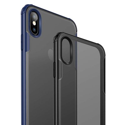 Microsonic Apple iPhone XS Max Kılıf Frosted Frame Siyah