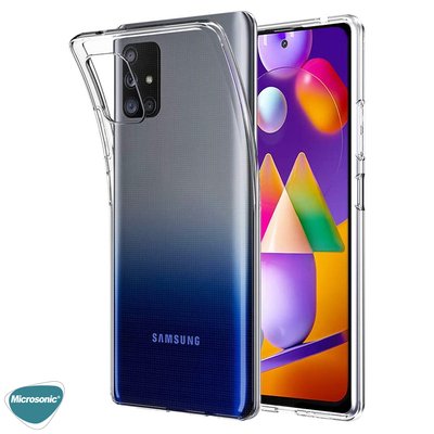 Microsonic Samsung Galaxy M31s Kılıf Transparent Soft Şeffaf