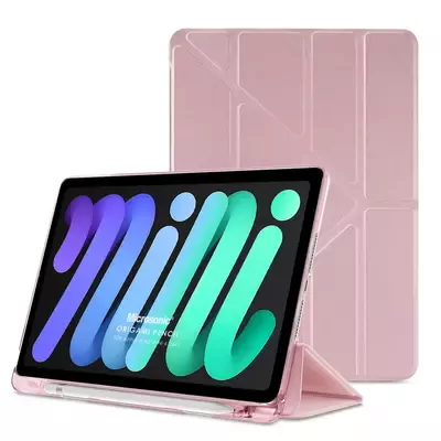 Microsonic Apple iPad Mini 6 2021 (A2567-A2568-A2569) Kılıf Origami Pencil Rose Gold