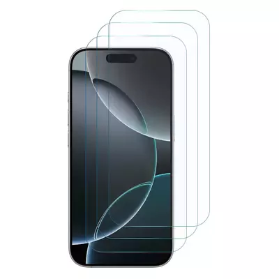 Microsonic Apple iPhone 16 Pro Screen Protector Nano Glass Cam Ekran Koruyucu (3`lü Paket)