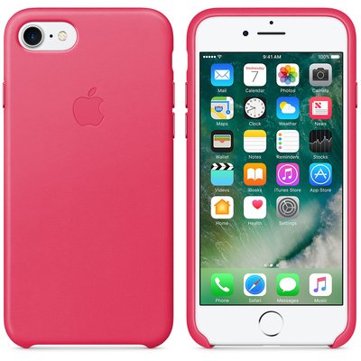 Microsonic Apple iPhone 7 Leather Case Kılıf Pembe