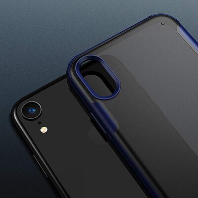 Microsonic Apple iPhone XR Kılıf Frosted Frame Yeşil