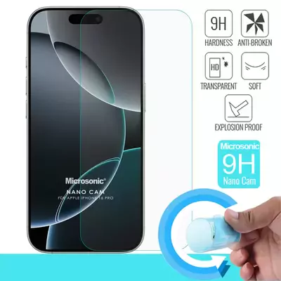 Microsonic Apple iPhone 16 Pro Nano Glass Cam Ekran Koruyucu