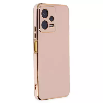 Microsonic Xiaomi Redmi Note 12 Pro+ 5G Kılıf Olive Plated Pembe