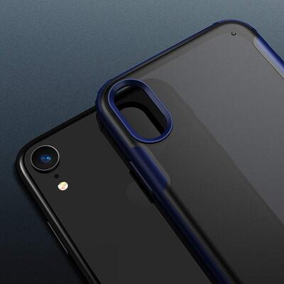 Microsonic Apple iPhone XR Kılıf Frosted Frame Kırmızı