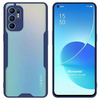 Microsonic Oppo Reno 6 4G Kılıf Paradise Glow Lacivert